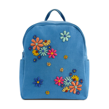 Load image into Gallery viewer, Wildflower Sparrow's Sky Blossom Office Laptop Backpack Bag for Women