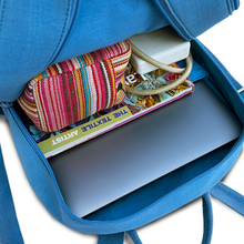 Load image into Gallery viewer, Wildflower Sparrow's Sky Blossom Office Laptop Backpack Bag for Women