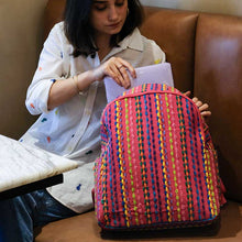 Load image into Gallery viewer, Wildflower Colourful Retreat Office Laptop Backpack Bag for Women