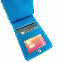 Load image into Gallery viewer, Wildflower Blue Brigade Sling Wallet for Women-inner2