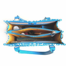 Load image into Gallery viewer, Wildflower Gypsy Teal Handbag for Women, with Detachable Cross-body Sling Belt - Wildflower