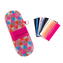 Load image into Gallery viewer, Wildflower Raspberry Sorbet Card Holder - Holds upto 10 cards