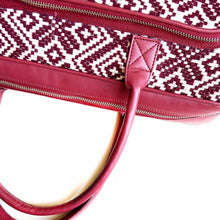Load image into Gallery viewer, Wildflower Merlot Laptop Bag for Women-close-up