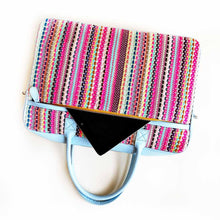 Load image into Gallery viewer, Wildflower Candy Cane Laptop Bag for Women-back2