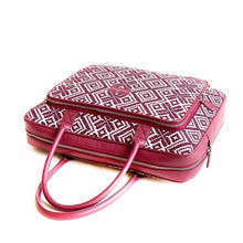 Load image into Gallery viewer, Wildflower Merlot Laptop Bag for Women-side-view
