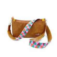 Load image into Gallery viewer, Wildflower Caramel Shoulder Sling Bag for Women-with-strap2
