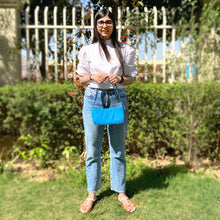 Load image into Gallery viewer, Wildflower Azure Shoulder Sling Bag for Women-stylized4