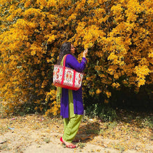 Load image into Gallery viewer, Wildflower Slay the day Laptop Tote Bag for Women - Office Tote