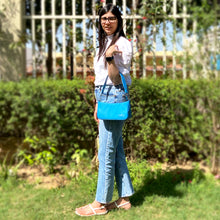 Load image into Gallery viewer, Wildflower Azure Shoulder Sling Bag for Women-stylized3