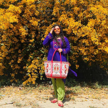 Load image into Gallery viewer, Wildflower Slay the day Laptop Tote Bag for Women - Office Tote