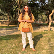 Load image into Gallery viewer, Wildflower Caramel Shoulder Sling Bag for Women-model1