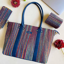 Load image into Gallery viewer, Wildflower Little Linear Laptop Bag for Women - Office Tote