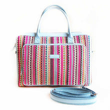 Load image into Gallery viewer, Wildflower Candy Cane Laptop Bag for Women-strap