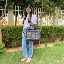 Load image into Gallery viewer, Wildflower Shadow Play Laptop Bag for Women - Wildflower