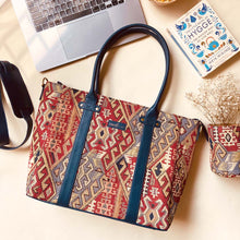 Load image into Gallery viewer, Wildflower At your desk Laptop Tote Bag for Women - Office Tote