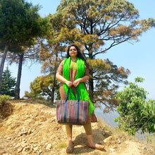 Load image into Gallery viewer, Wildflower Little Linear Laptop Bag for Women - Office Tote