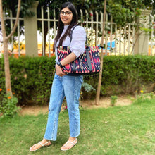 Load image into Gallery viewer, Wildflower Mountain Meadows Laptop Bag for Women - Office Tote-model2