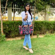 Load image into Gallery viewer, Wildflower Mountain Meadows Laptop Bag for Women - Office Tote-model1