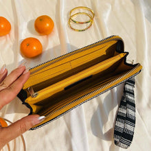 Load image into Gallery viewer, Wildflower Black Beauty Long Wallet for Women