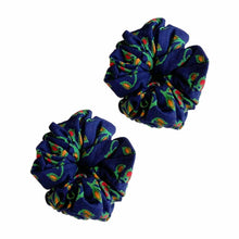 Load image into Gallery viewer, Wildflower Blueberry Scrunchies - Pack of 7-1