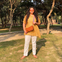 Load image into Gallery viewer, Wildflower Caramel Shoulder Sling Bag for Women-model2