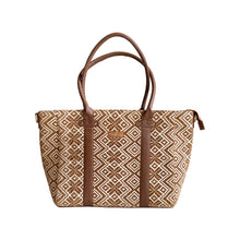 Load image into Gallery viewer, Wildflower Croissant & Coffee Laptop tote Bag for Women - Office Tote