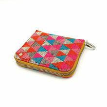 Load image into Gallery viewer, Wildflower Mini Wallet for Women-showing-zip