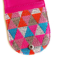 Load image into Gallery viewer, Wildflower Raspberry Card Holder - Holds upto 10 cards-3