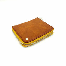 Load image into Gallery viewer, Wildflower Mini Wallet for Women-showing-zip