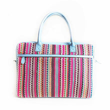 Load image into Gallery viewer, Wildflower Candy Cane Laptop Bag for Women-back