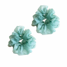 Load image into Gallery viewer, Wildflower Green Sangria Scrunchies - Pack of 7-6