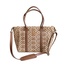 Load image into Gallery viewer, Wildflower Croissant & Coffee Laptop tote Bag for Women - Office Tote