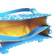 Load image into Gallery viewer, Wildflower Gypsy Teal Handbag for Women, with Detachable Cross-body Sling Belt - Wildflower