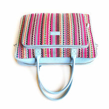 Load image into Gallery viewer, Wildflower Candy Cane Laptop Bag for Women-top-view