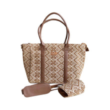 Load image into Gallery viewer, Wildflower Croissant & Coffee Laptop tote Bag for Women - Office Tote