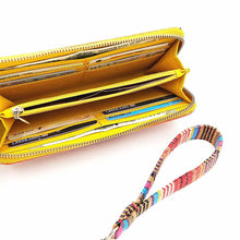 Load image into Gallery viewer, Wildflower Long Wallets for Women - cards