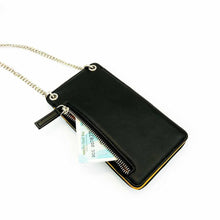 Load image into Gallery viewer, Wildflower Black Beauty Sling Wallet for Women-back4