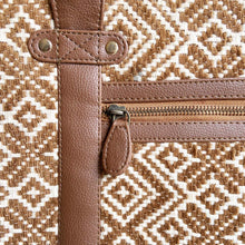 Load image into Gallery viewer, Wildflower Croissant & Coffee Laptop tote Bag for Women - Office Tote