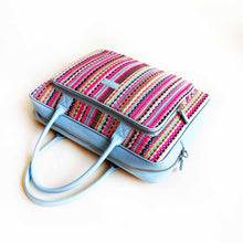 Load image into Gallery viewer, Wildflower Candy Cane Laptop Bag for Women-angle-view