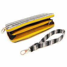Load image into Gallery viewer, Wildflower Long Wallets for Women - showing zip