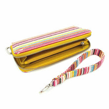 Load image into Gallery viewer, Wildflower Long Wallets for Women-showing-zipper
