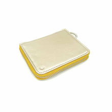 Load image into Gallery viewer, Wildflower Mini Wallet for Women-showing-zip