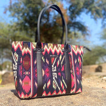 Load image into Gallery viewer, Wildflower Mountain Meadows Laptop Bag for Women - Office Tote - Wildflower