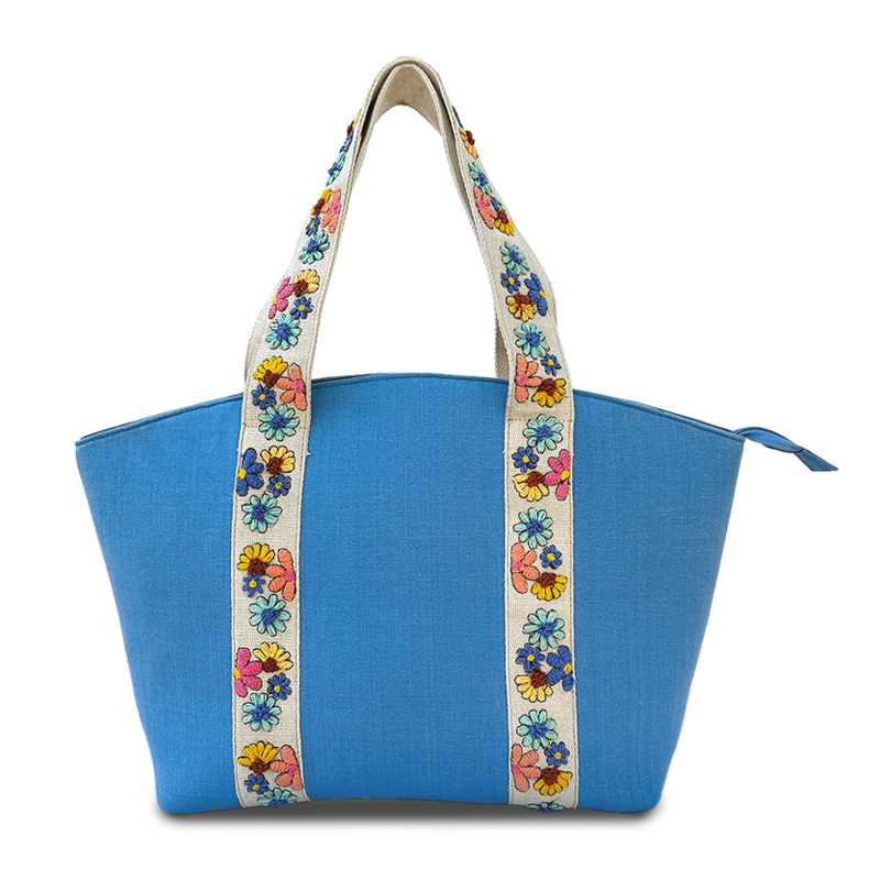 Wildflower Sparrows Sky Blossom Laptop Tote Bag for Women - Office Tote