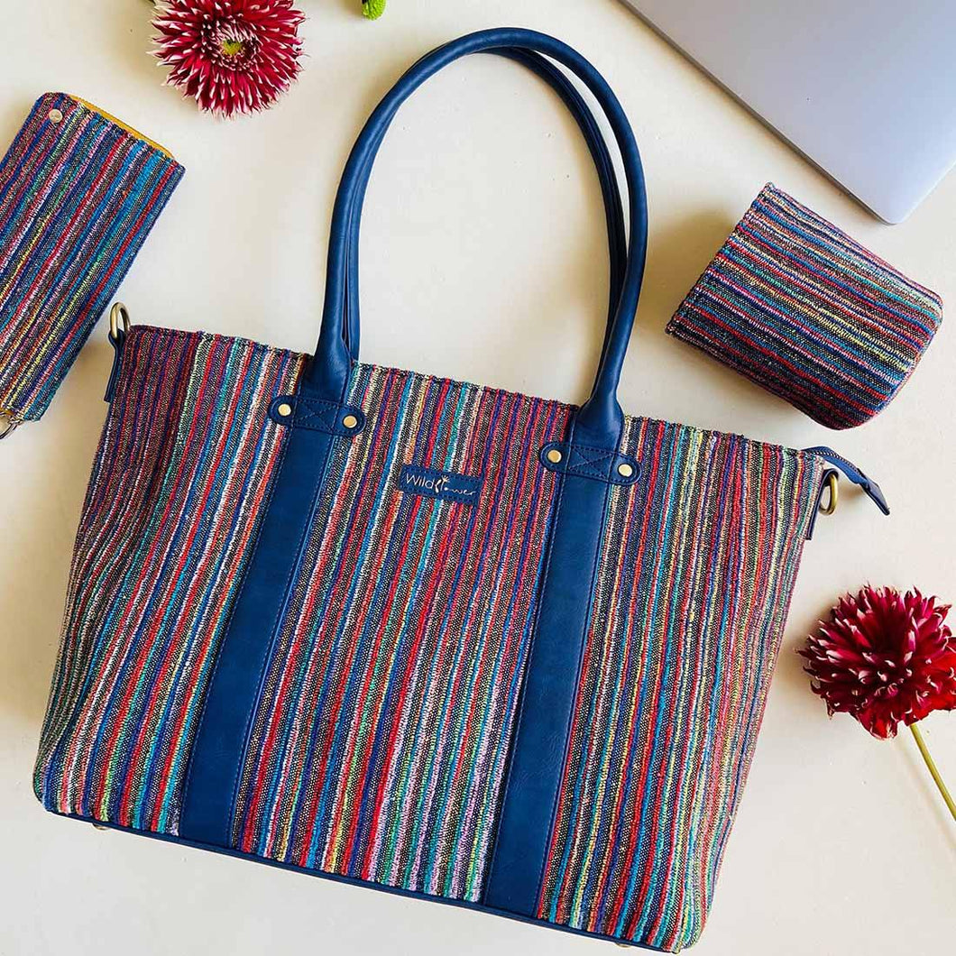 Wildflower Little Linear Laptop Bag for Women - Office Tote