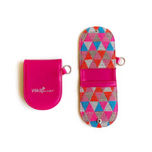 Load image into Gallery viewer, Wildflower Raspberry Card Holder - Holds upto 10 cards
