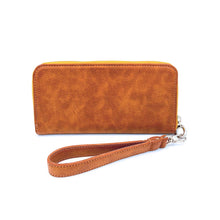 Load image into Gallery viewer, Wildflower Caramel Long Wallet for Women
