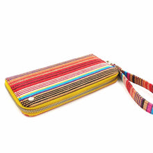 Load image into Gallery viewer, Wildflower Long Wallets for Women - showing zip
