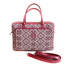 Load image into Gallery viewer, Wildflower Merlot Laptop Bag for Women-front2
