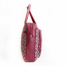 Load image into Gallery viewer, Wildflower Merlot Laptop Bag for Women-side-view
